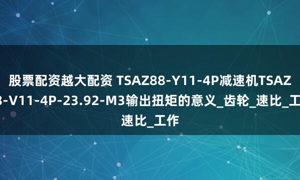 股票配资越大配资 TSAZ88-Y11-4P减速机TSAZ88-V11-4P-23.92-M3输出扭矩的意义_齿轮_速比_工作